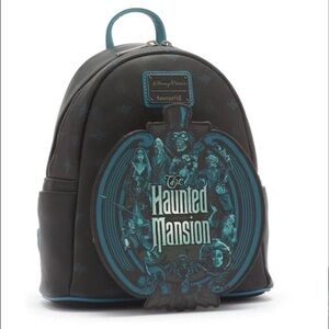 Loungefly Disney Parks Haunted Mansion Glow in the Dark Mini Backpack, NWT 2022